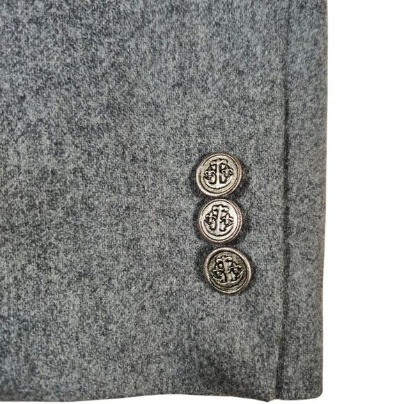 Harrington Square Vintage Women's Wool Blazer Size 12 Gray Preppy Career Classic - Picture 4 of 9